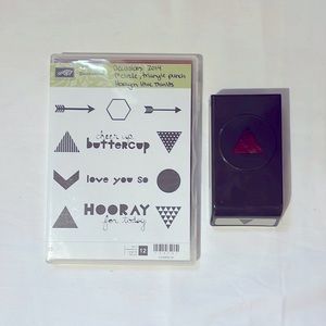 Stampin’ Up! Geometrical Stamp Set & Coordinating Triangle Paper Punch
